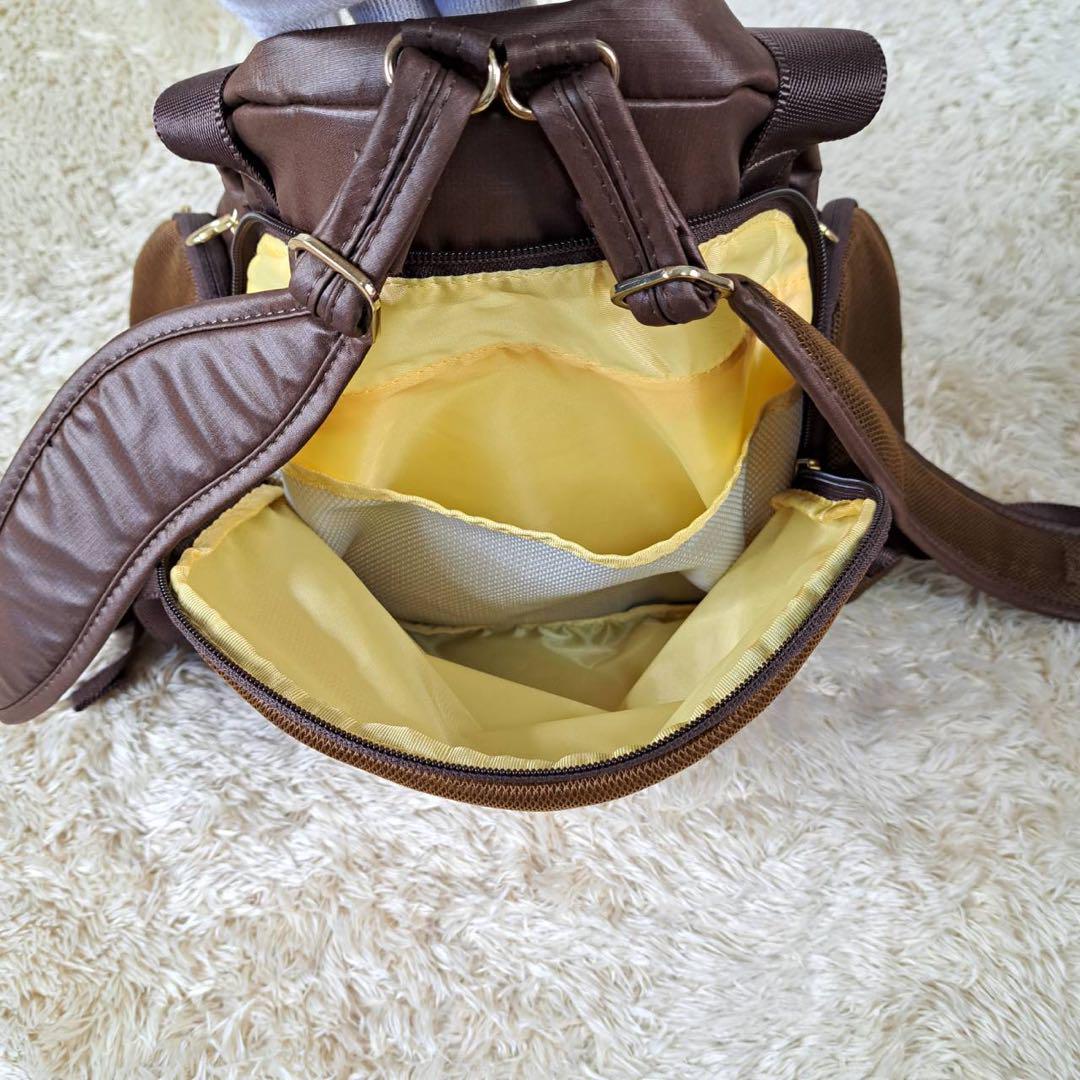 未使用品　カナナプロジェクト　バックパック　2way ナイロン　ブラウン