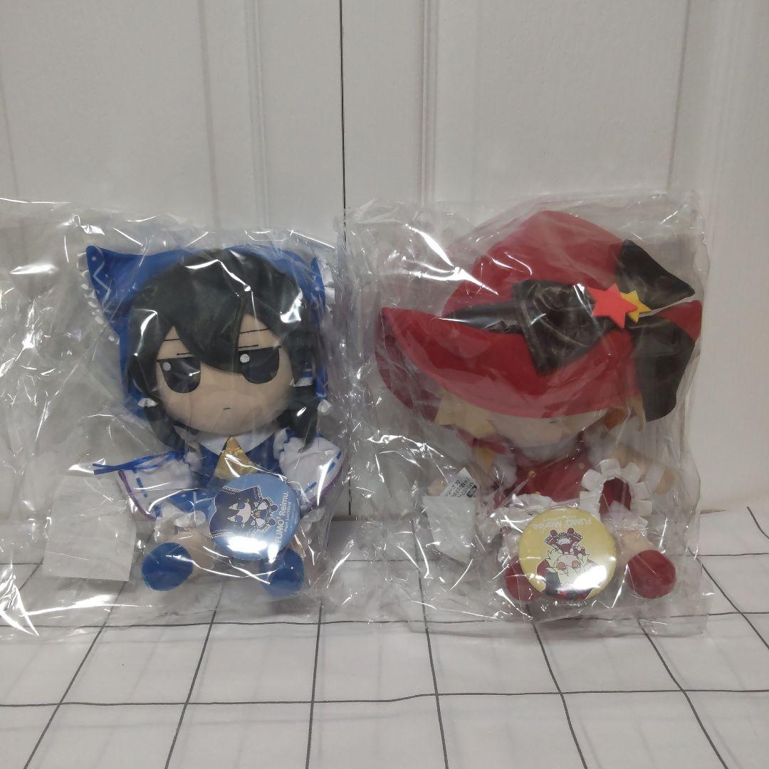 ふもふも　霊夢　魔理沙　ぬいぐるみ 東方project ふもふも 青霊夢 赤魔理沙 ぬいぐるみ｜Yahoo
