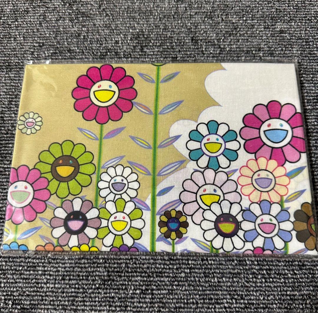 通販サイト一覧 村上隆 もののけ京都 手ぬぐい お花 金色の空の夏のお花畑 絵画