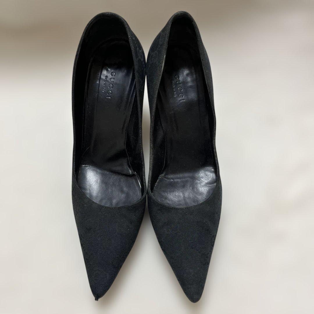 GUCCI グッチ GGキャンバス パンプス ハイヒール バンブーヒール GUCCI グッチ GGキャンバス パンプス ハイヒール バンブーヒール