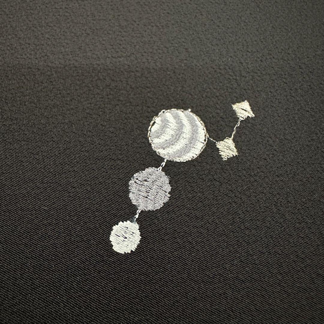 新品 正絹 小紋 反物 刺繍 丹後ちりめん 3316