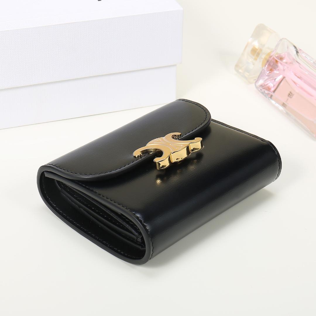 CELINE ブラック 三つ折り財布