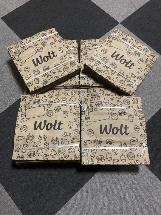 ウォレットWOLT 紙袋ショップ袋200枚送料無料