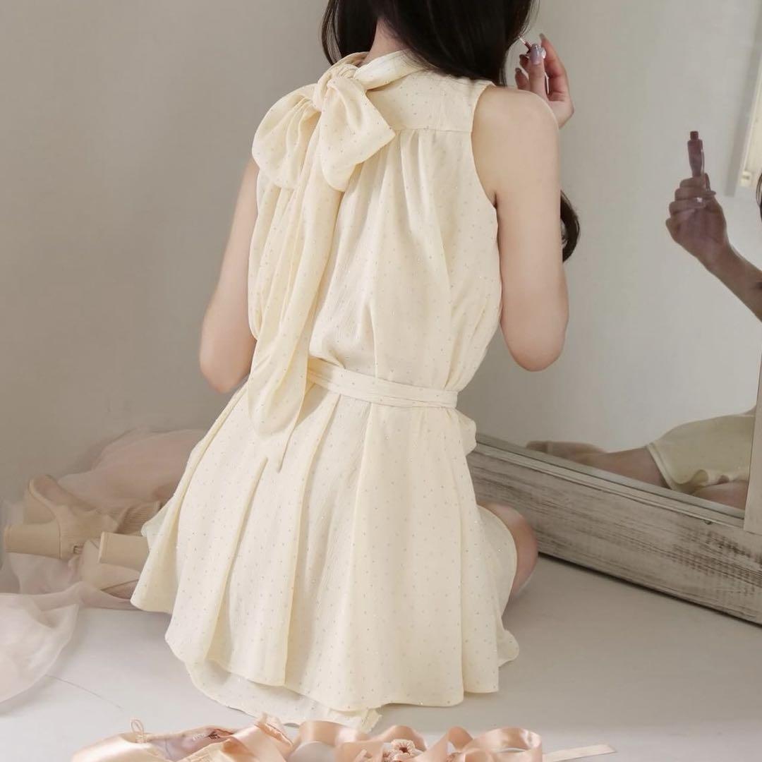 YILON MADE Bijou chiffon setup ivory
