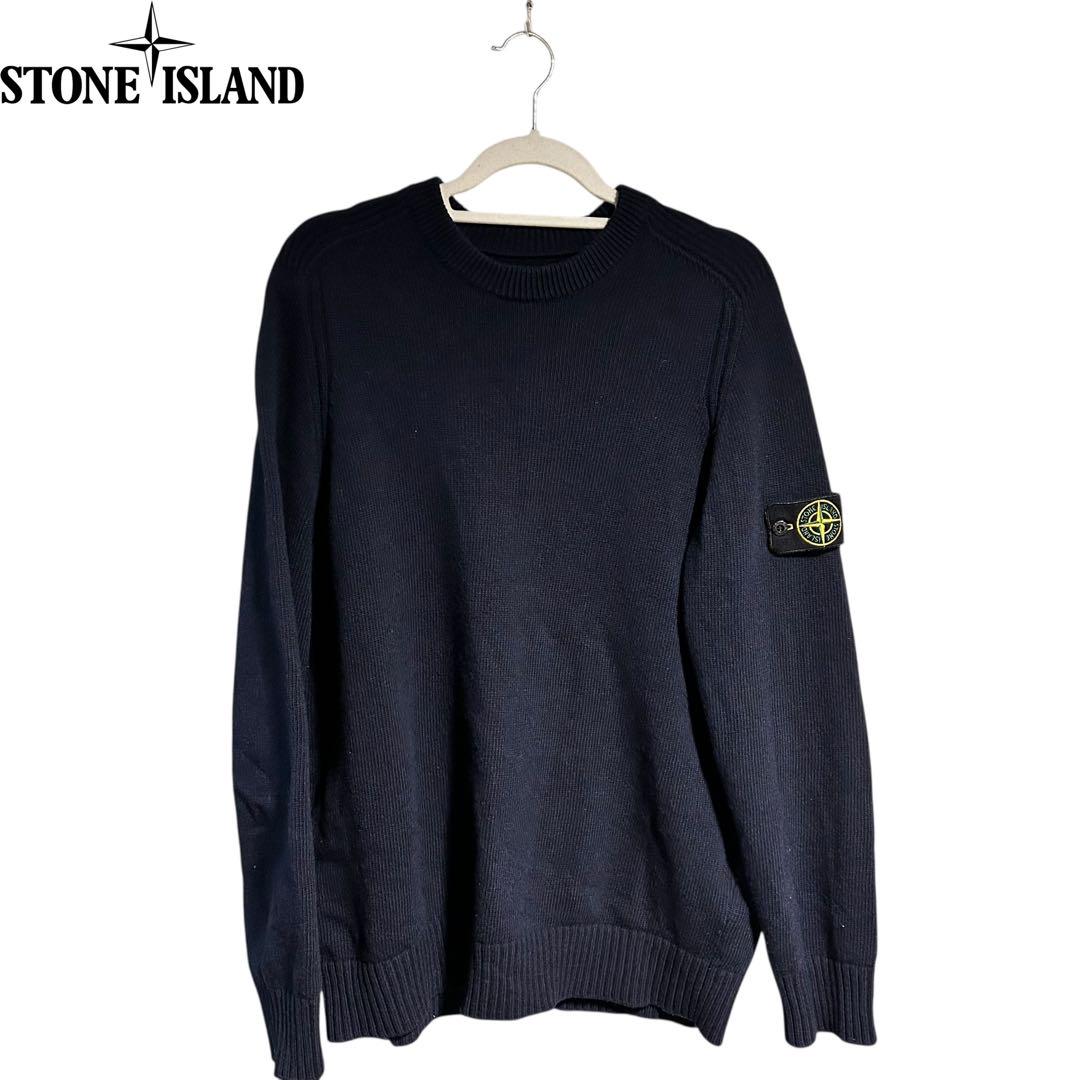 STONE ISLAND WOOL CREW NECK KNIT 20AW