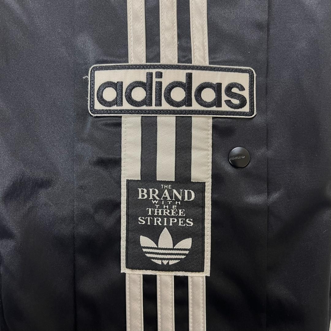 adidas／アディダス サテン バスパン トラックパンツ サイド釦 バスケ