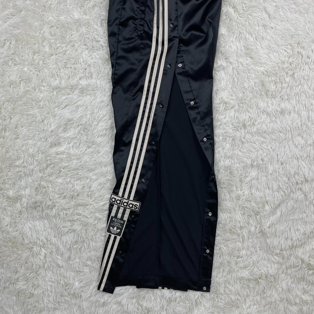 adidas／アディダス サテン バスパン トラックパンツ サイド釦 バスケ