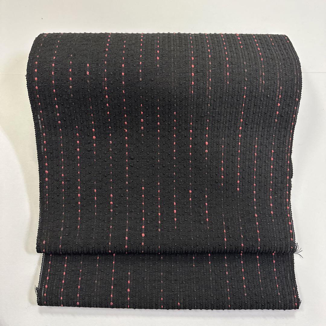 新品 正絹 夏 単衣 八寸帯 米澤 宝来織 近賢織物 未仕立品 2560