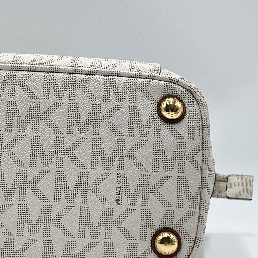 本物ファッション - 美品 MICHAEL KORS PVC シグネチャー トート