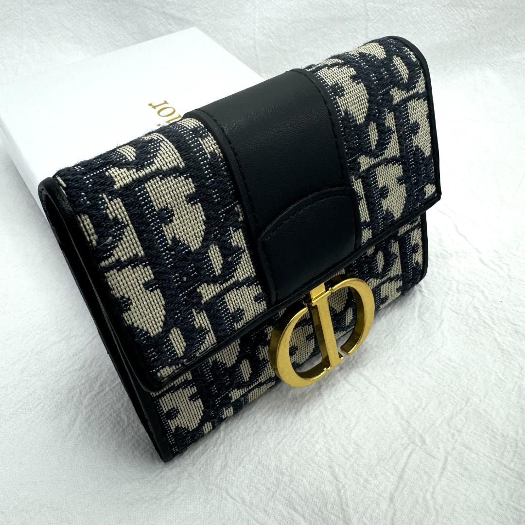 Dior レデイース　 三つ折り財布 ブラック