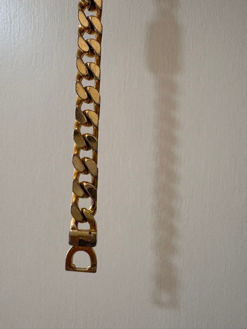 Dior ゴールド 喜平チェーン ロゴプレート ブレスレット Dior ゴールド 喜平チェーン ロゴプレート ブレスレット