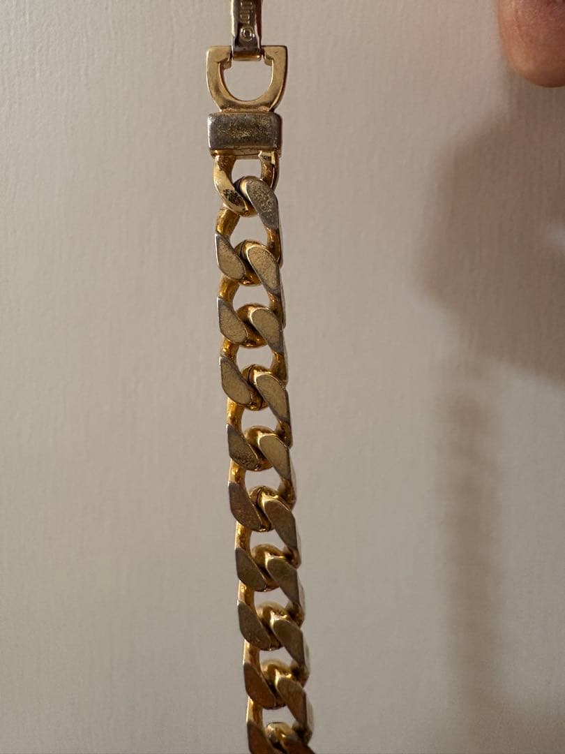 Dior ゴールド 喜平チェーン ロゴプレート ブレスレット Dior ゴールド 喜平チェーン ロゴプレート ブレスレット