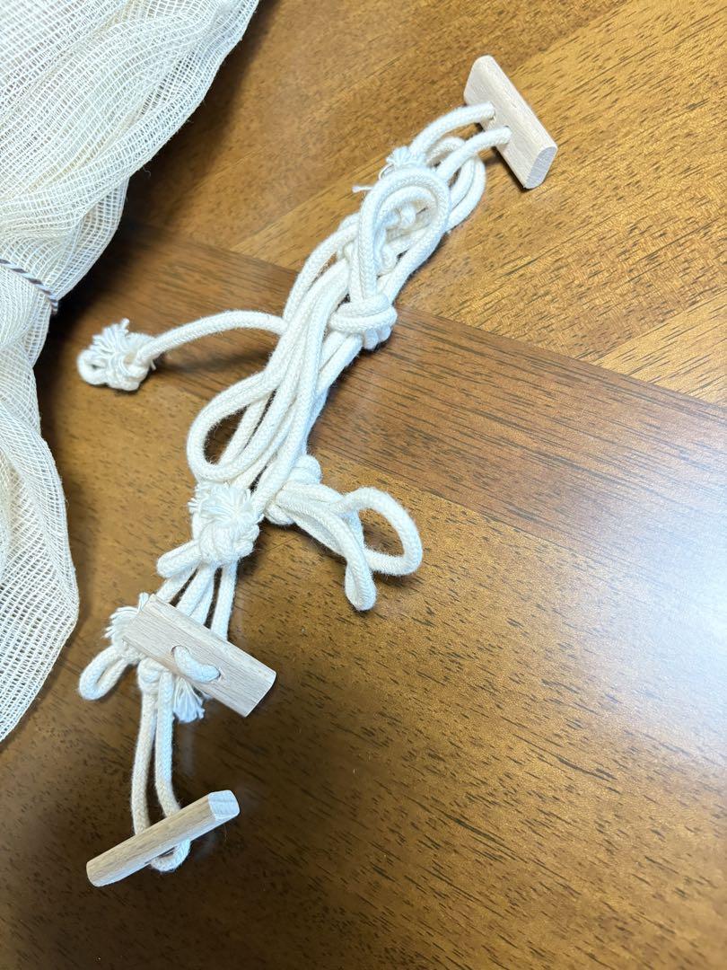 ルカ様用 ヘンプ　麻　からみ織り　蚊帳　ベッド用蚊帳　フレーム無し