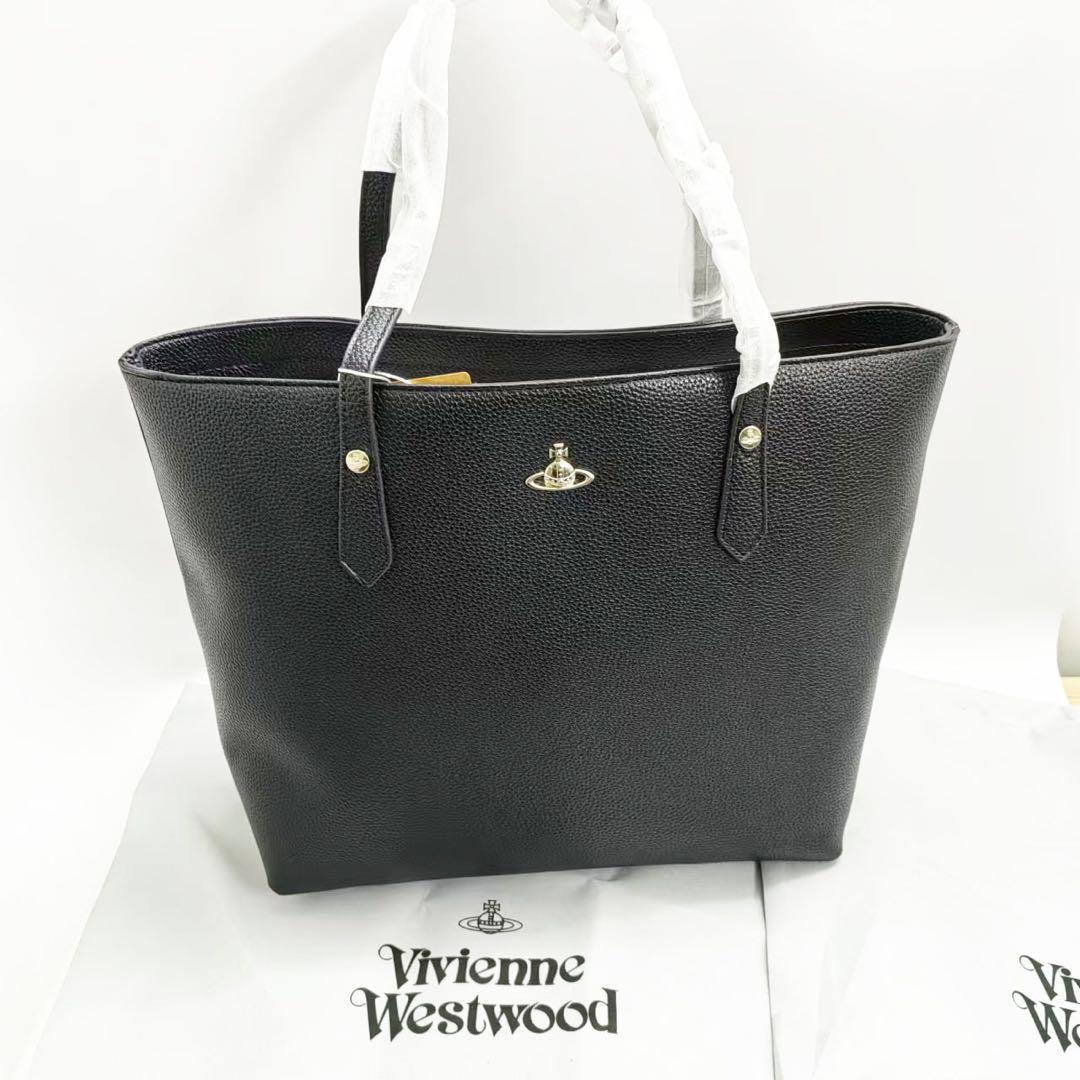 黑Vivienne Westwood ブラック トートバッグ