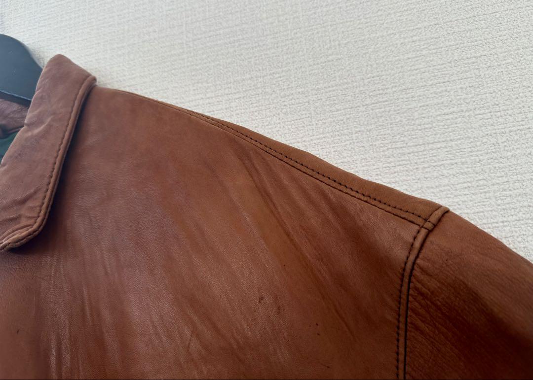 超スペシャル 90s ポニーマーク無 ラルフローレン レザー ジャケット L