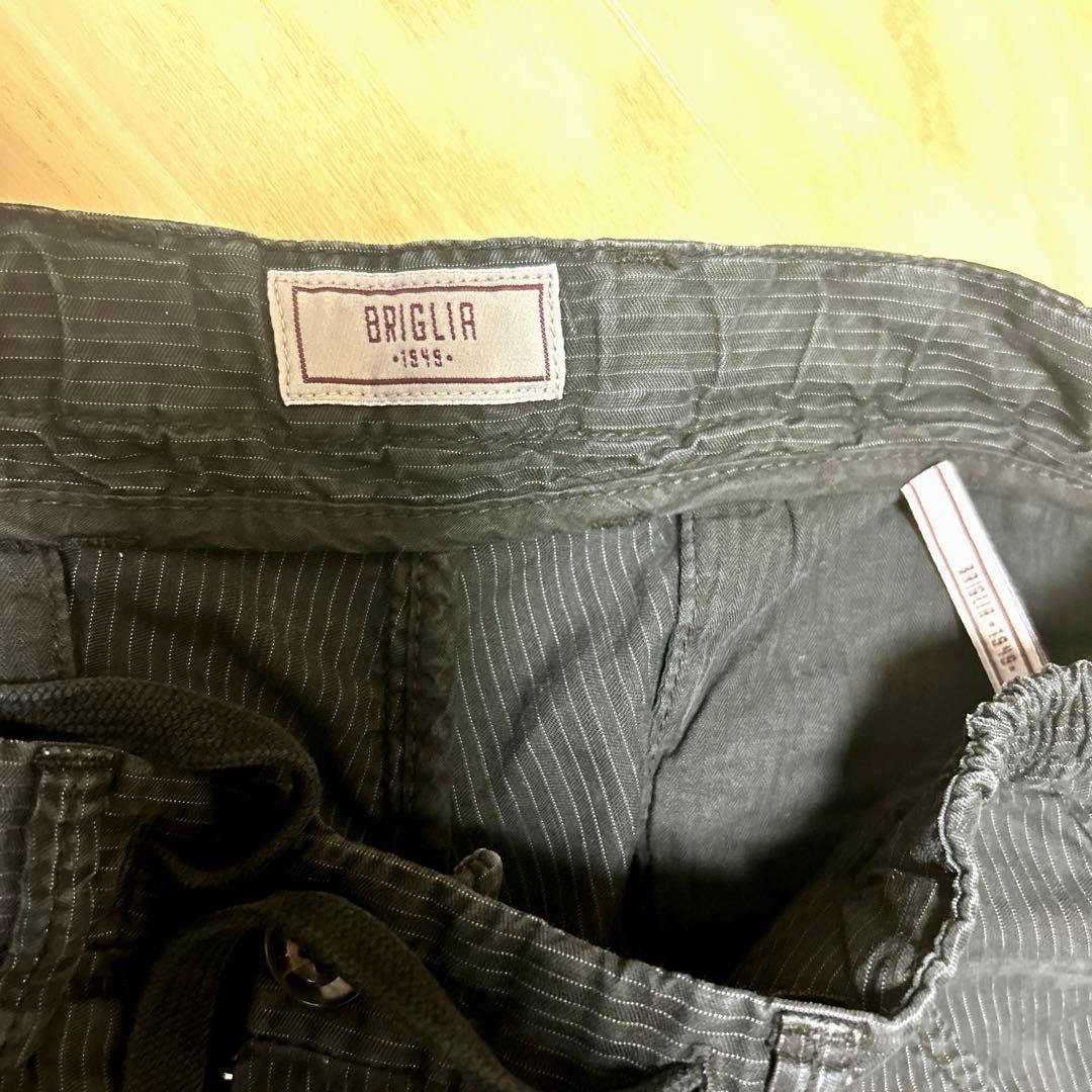 BRIGLIA 1949 ブリリア　ストライプ イージーパンツ
