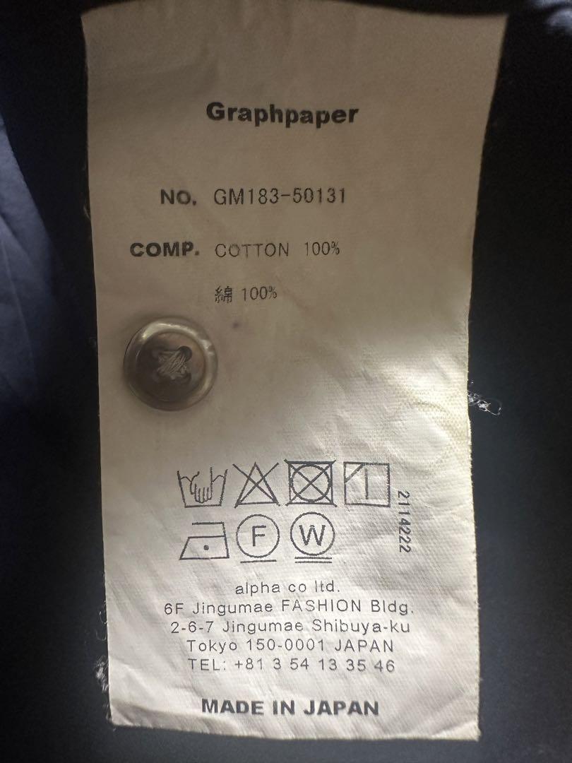 graphpaper broad oversized l/s shirt 画像5