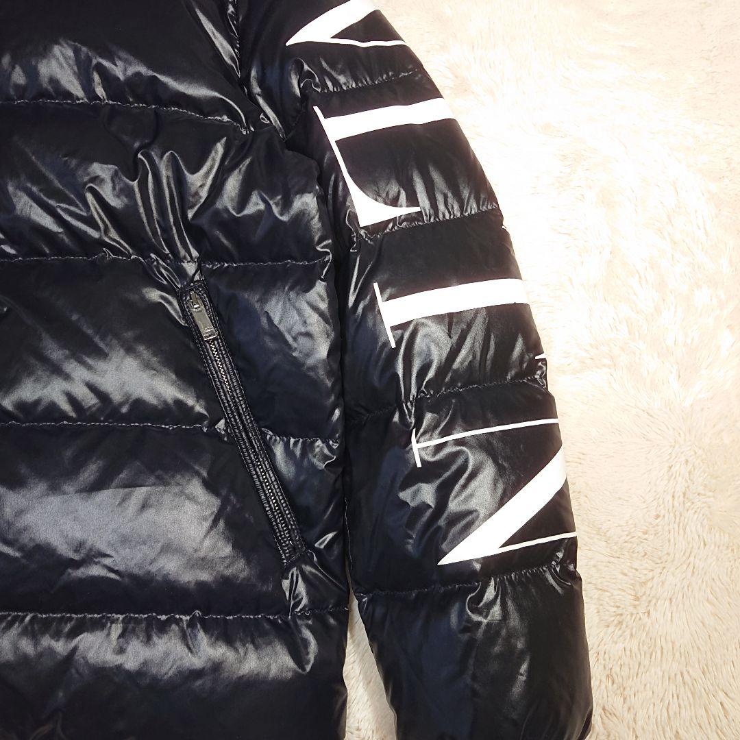 VALENTINO ダウンジャケット VLTN 袖ロゴ ブラック XL 2way