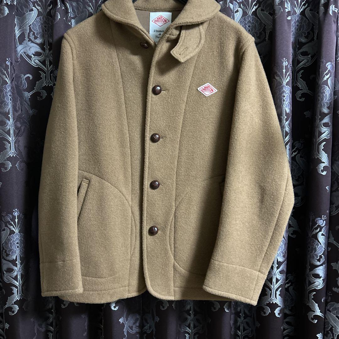 DANTON ウールモッサ　42 キャメル ウールジャケット