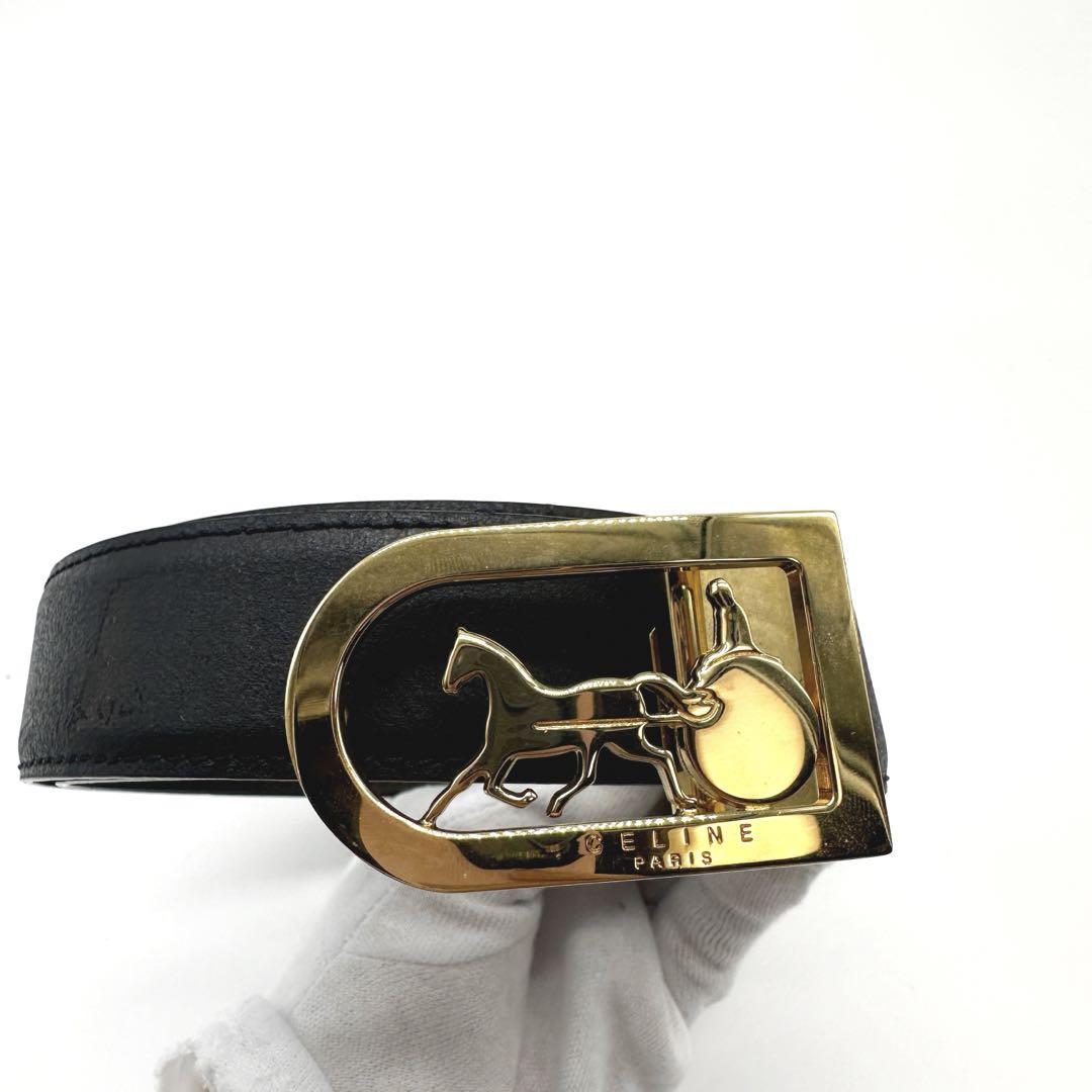 美品☆CELINE セリーヌ 馬車 バックル ベルト メンズ☆B33 美品☆CELINE セリーヌ 馬車 バックル ベルト メンズ☆B33 小物