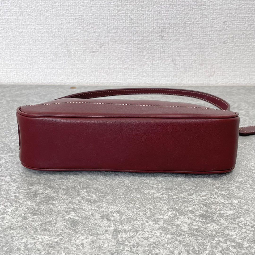 COACH コーチ ハンドバッグ アクセサリーポーチ レザー ボルドー