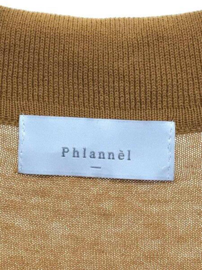 定価27,500円【phlannel】ドライタッチ素材スキッパーニットポロシャツ