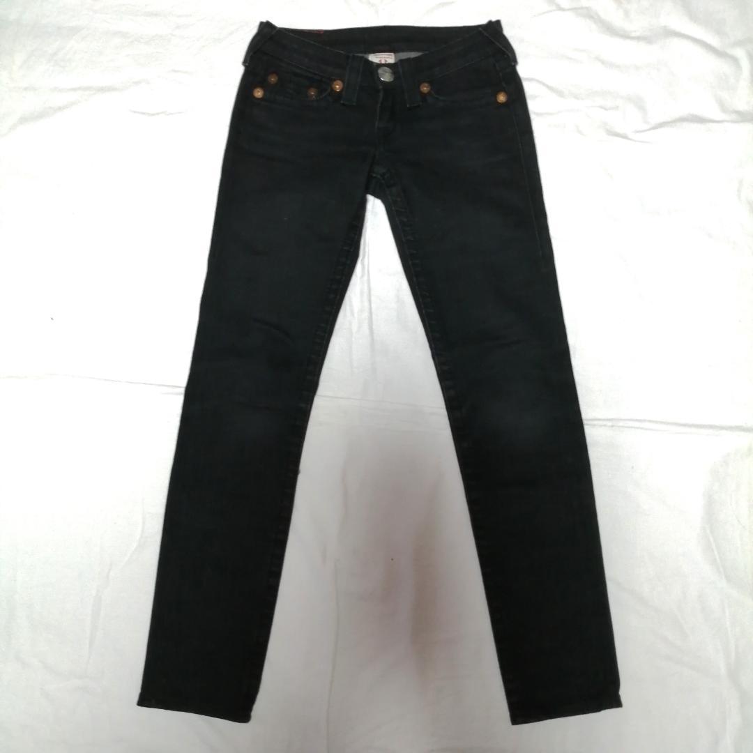 true religion stella big t made in usa 黒パンツ