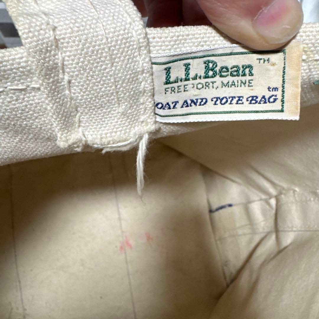 llbean tote Lサイズ程　サイドタグ　ネイビー