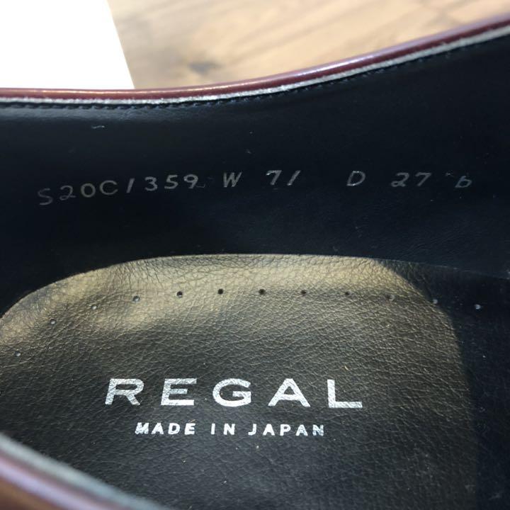 ブランド┿ 美品 ワインレッド 27cm XmQPy-m74445648471 REGAL 革靴 メンズ