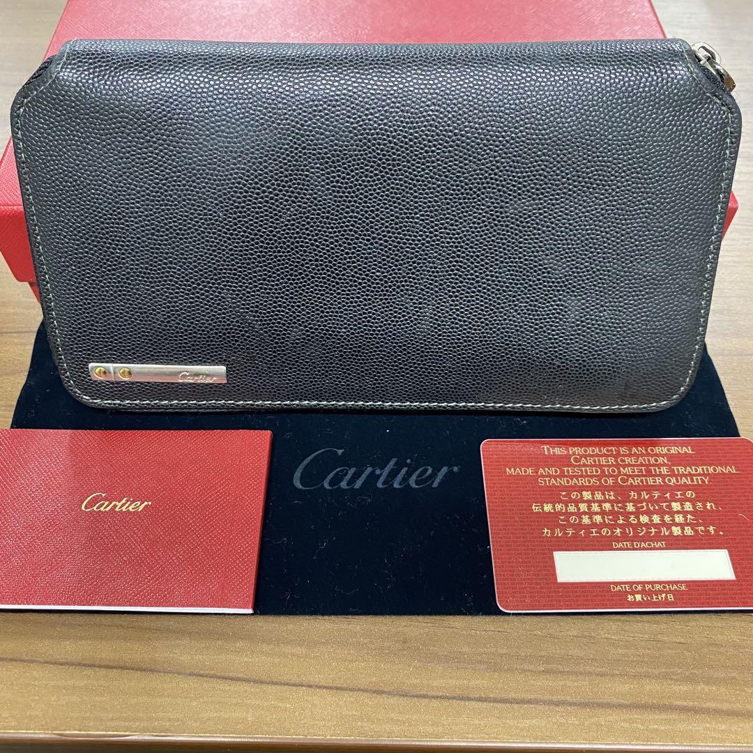 ☆新品同様☆Cartier☆カルティエ☆長財布☆ 新品同様‼️カルティエ Cartier サントス 財布 長財布 ラウンド