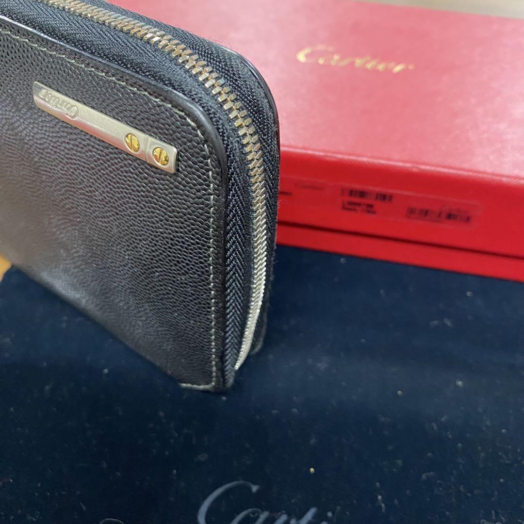 新品同様‼️カルティエ Cartier サントス 財布 長財布 ラウンド
