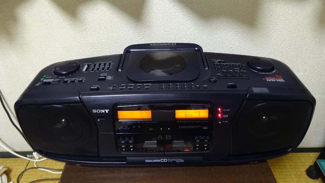 ソニー CFD-700 美品整備動作品② 19KeY-m74450096355 ドデカホーンCD 爆買い在庫