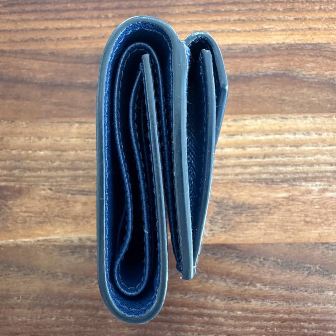 プラダ PRADA 三つ折り財布 1MH021 BLUETTE