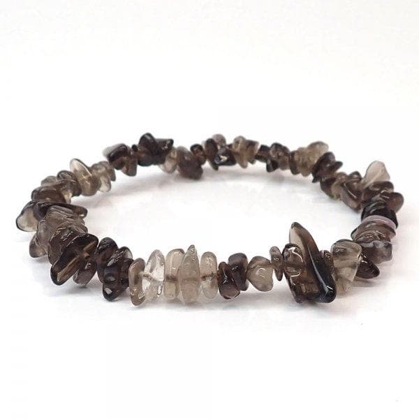 スモーキークォーツ さざれ ブレスレット [X2057]