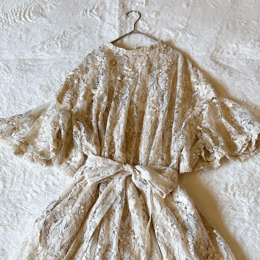[超美品]Tnewties 盗まれた名画 ワンピース 総レース　S