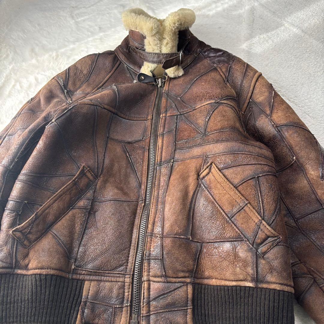 ヴィンテージ Lawrence B-3タイプシアリングフライトジャケット L ヴィンテージ Lawrence B-3タイプシアリングフライトジャケット L