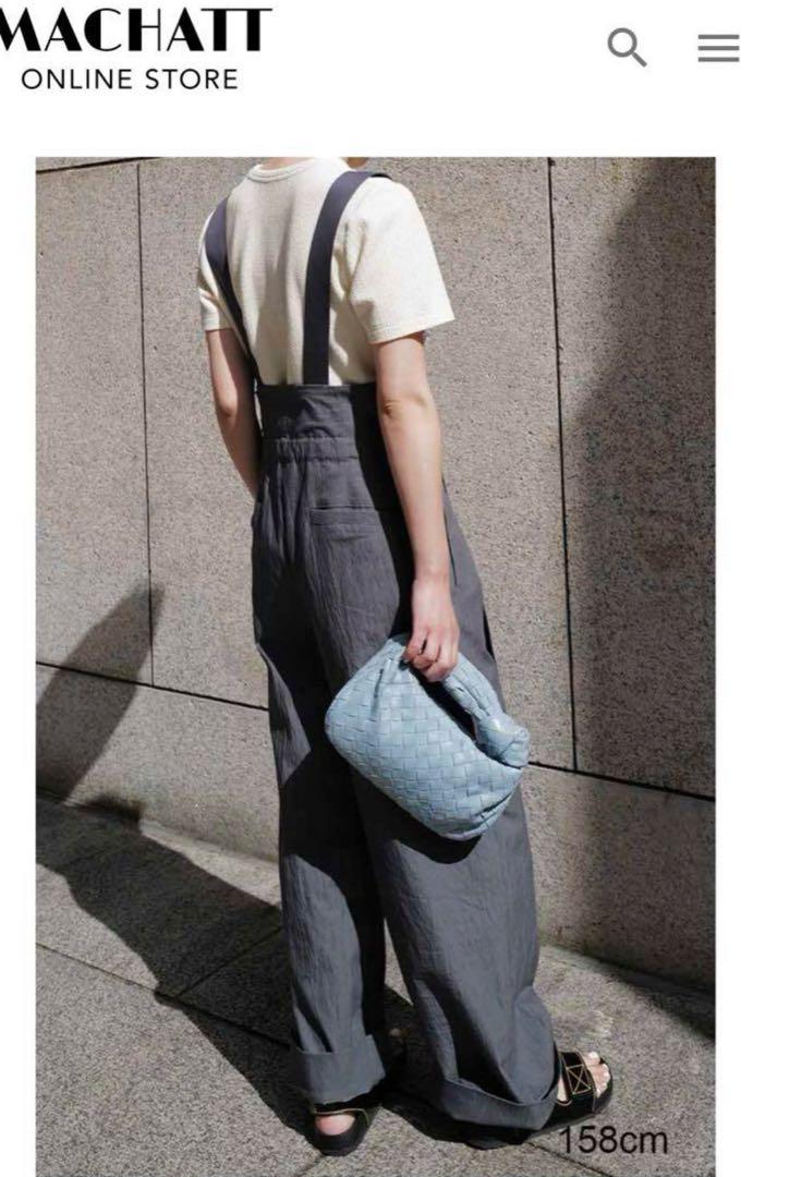 美品【マチャット】machatt 2WAYサロペット グレー - メルカリ