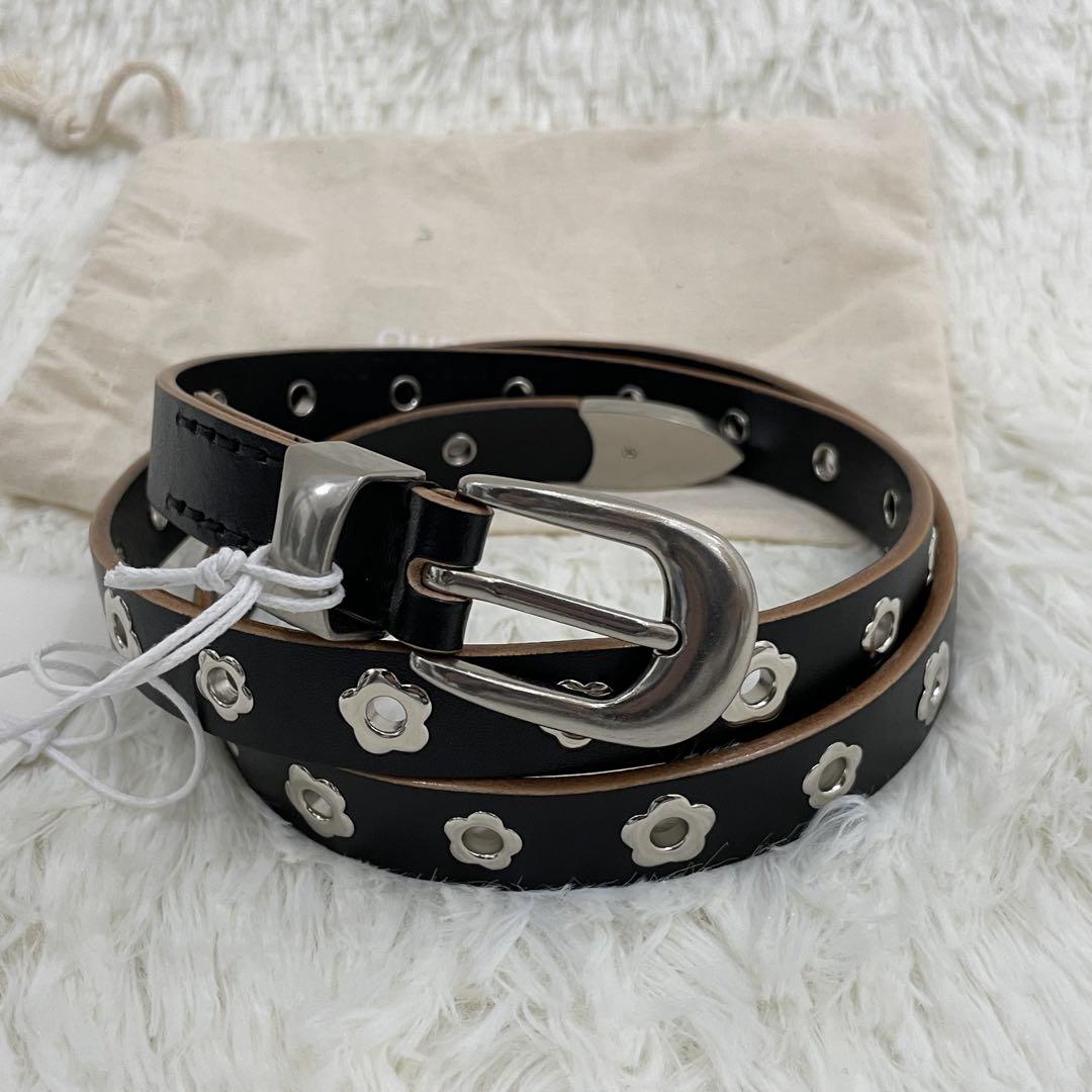 小物 Our Legacy BELT LeatherBlack 90cm