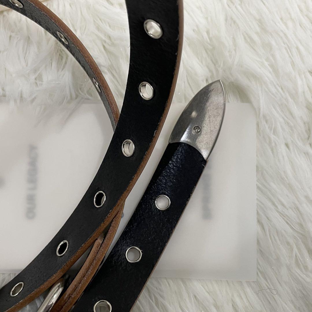小物 Our Legacy BELT LeatherBlack 90cm