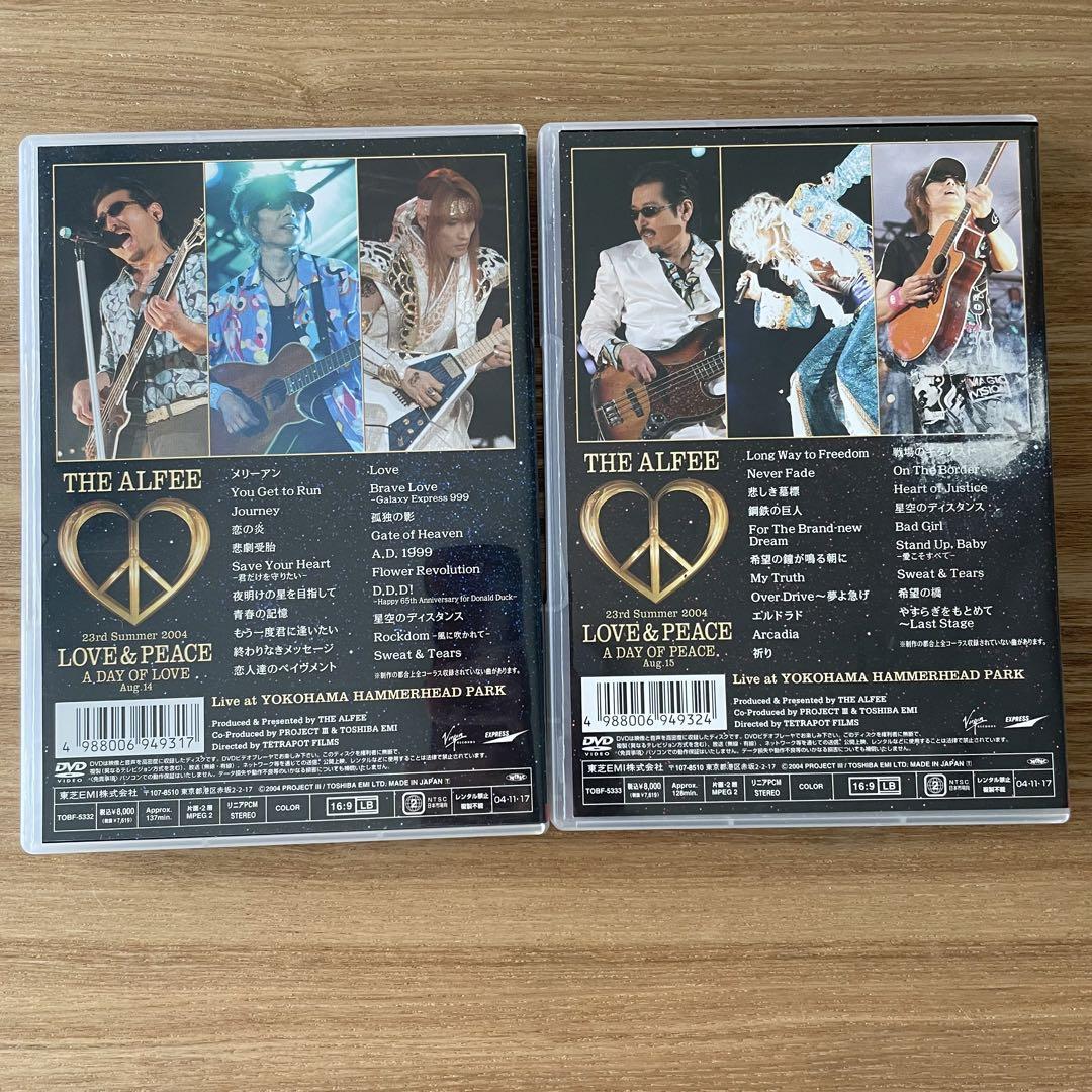 THE ALFEE/23rd Summer 2004 LOVE&PEACE A… 23rd Summer 2004 LOVE ＆ PEACE A DAY OFPEACE Aug.15[Blu-ray