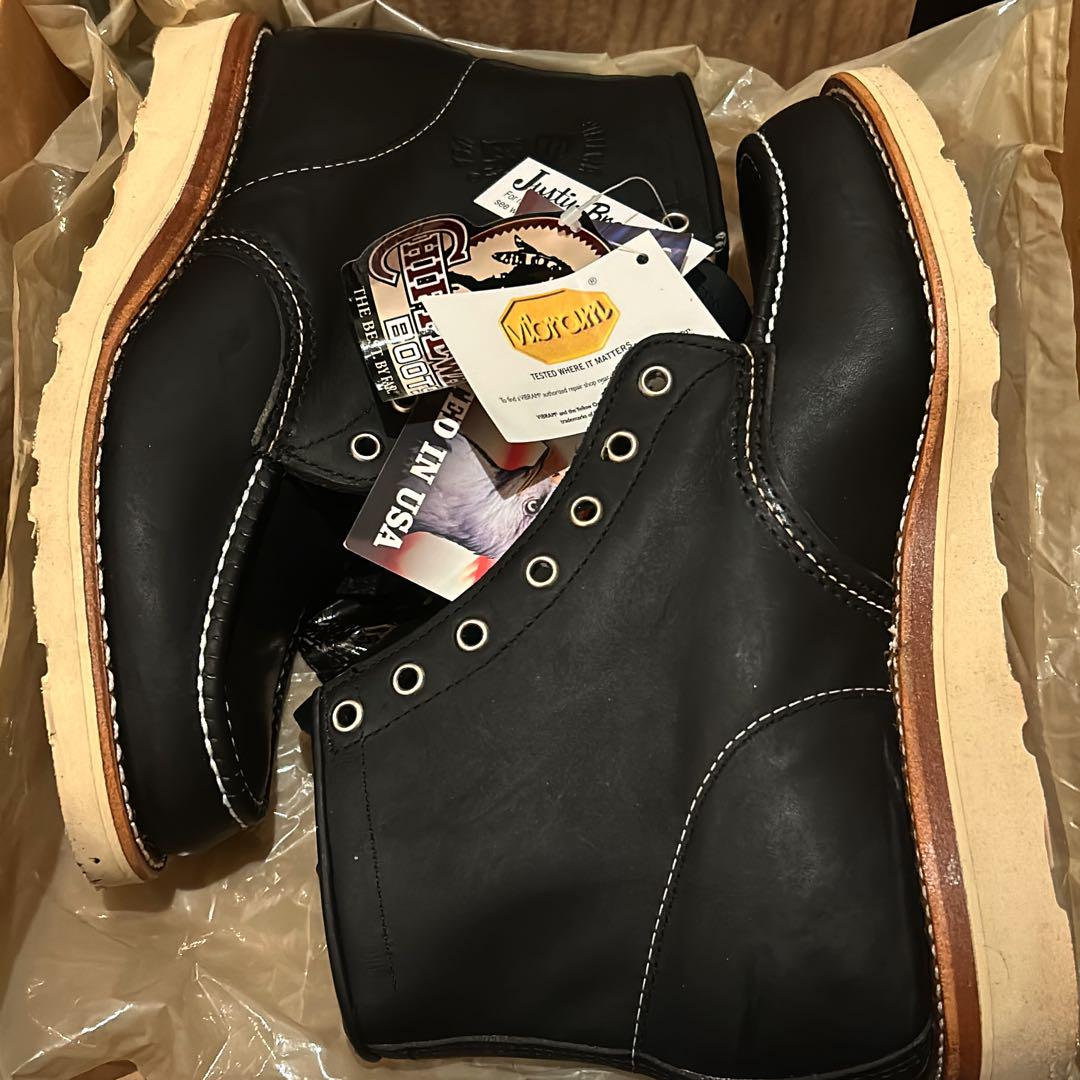 チペワ ブーツ モックトゥ ワーク エンジニア ブラック CHIPPEWA