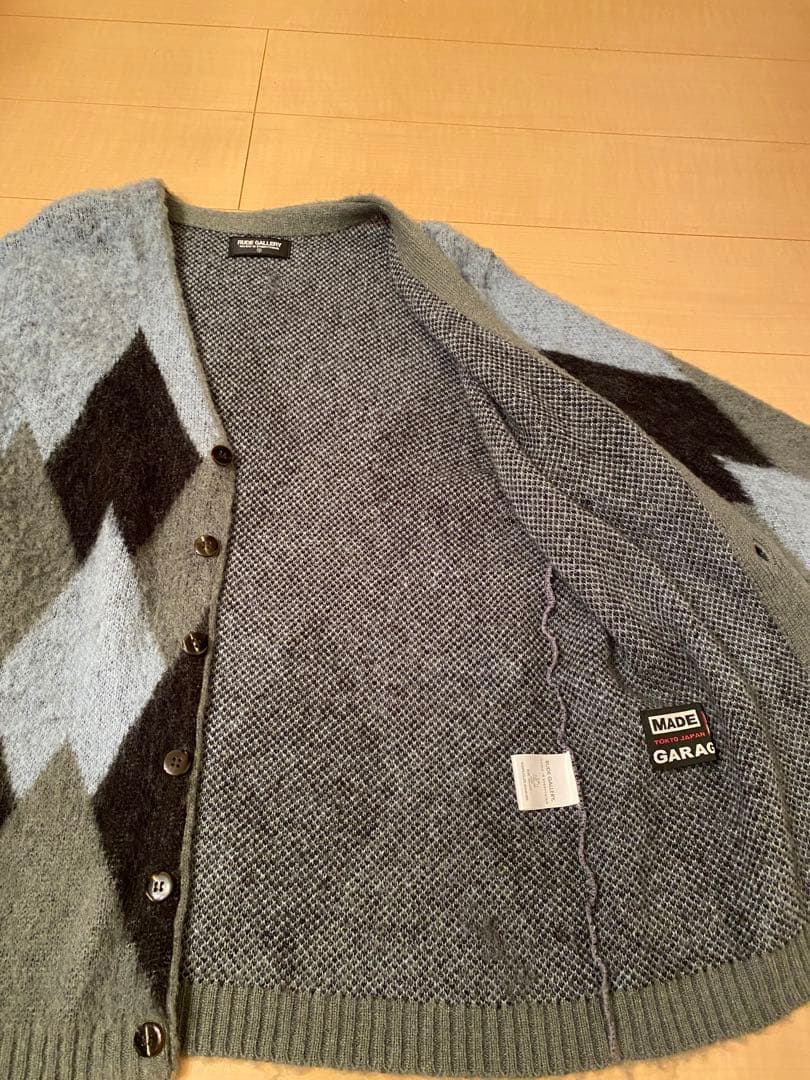 RUDE GALLERY DIA KNIT CARDIGAN RUDE GALLERY DIA KNIT CARDIGAN