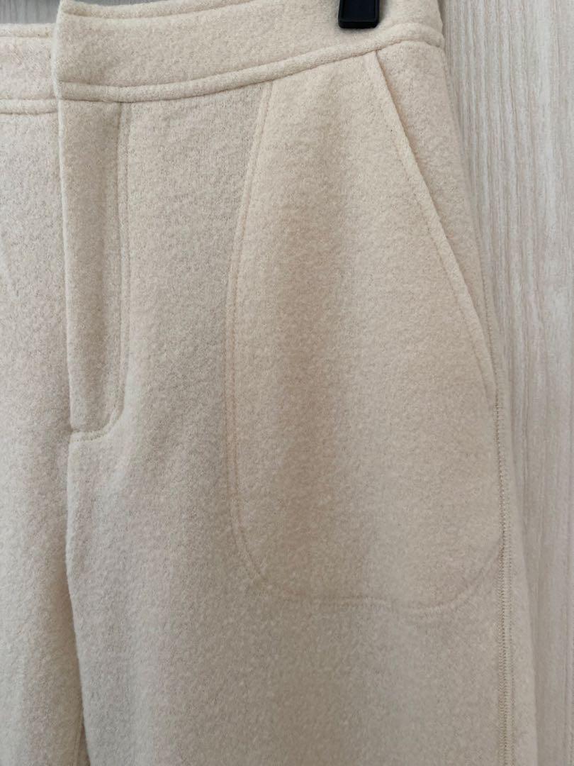 Drawstring Wool Pants トゥデイフル　38 ホワイト