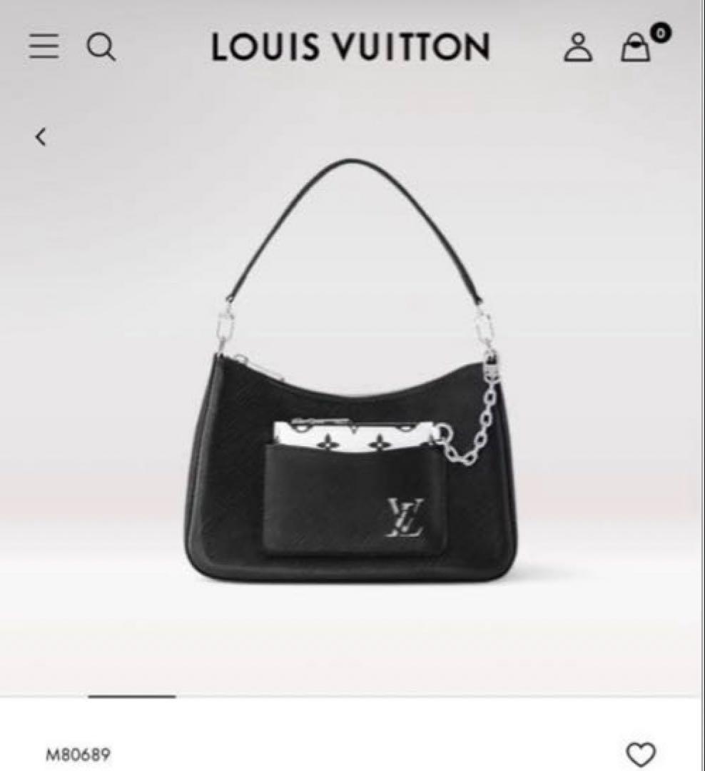 LOUIS VUITTON ブラック ショルダーバッグ エピ レザー LOUIS VUITTON ブラック ショルダーバッグ エピ レザー