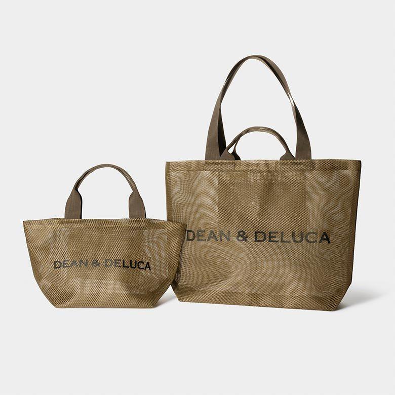 新品] DEAN&DELUCA メッシュトートバッグ ゴールド L & S
