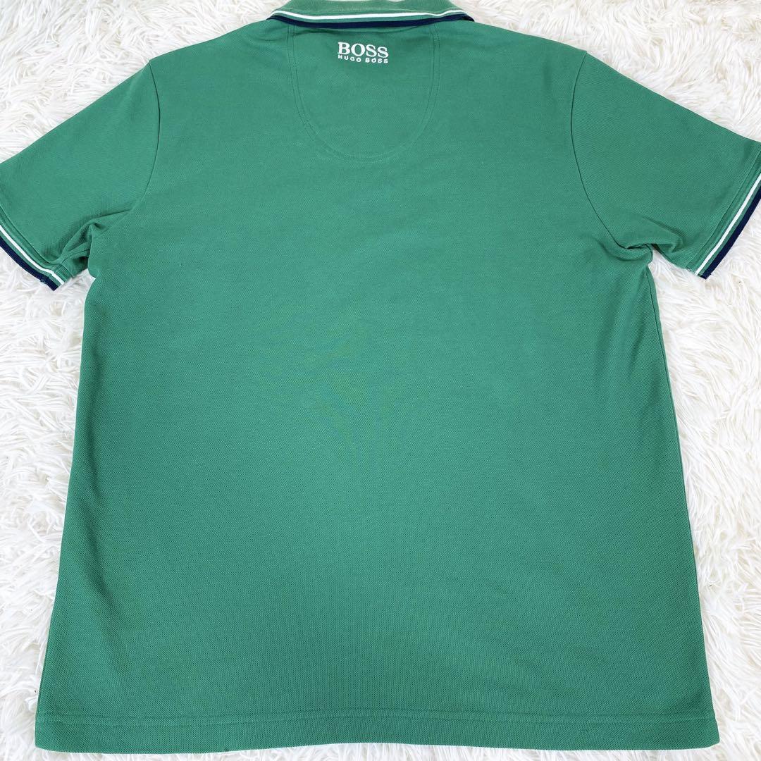 HUGO BOSS ヒューゴボス ポロシャツ L グリーン 半袖 ゴルフ