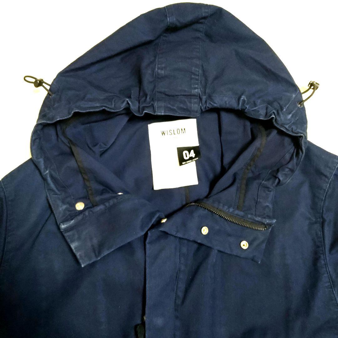 美品 超特価 WISLOM インディゴ染 YORKE モッズコート