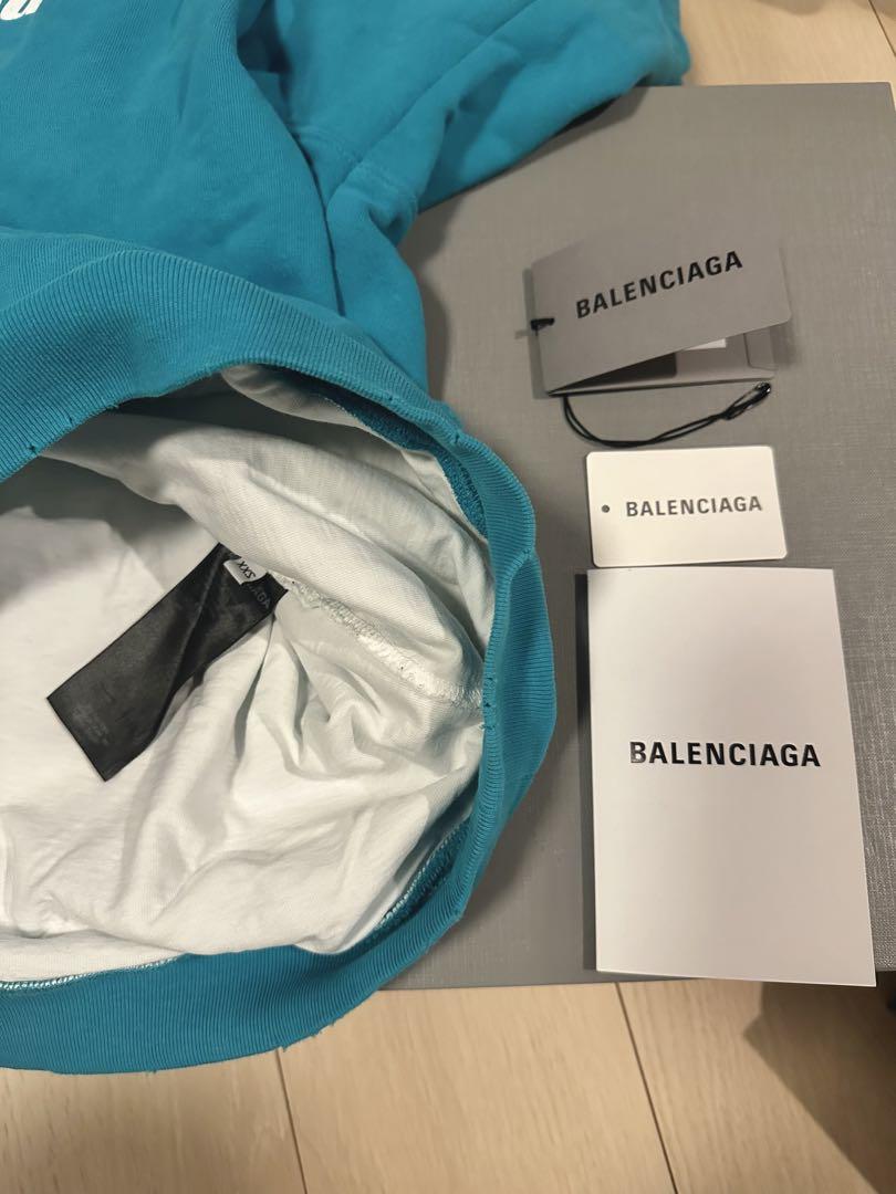 美品　BALENCIAGA (バレンシアガ)デストロイプルオーバーパーカー
