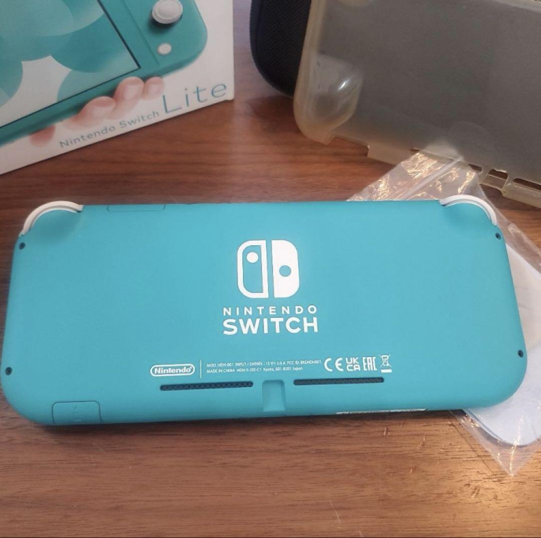 Nintendo Switch Lite ターコイズ カバー・ケース付き