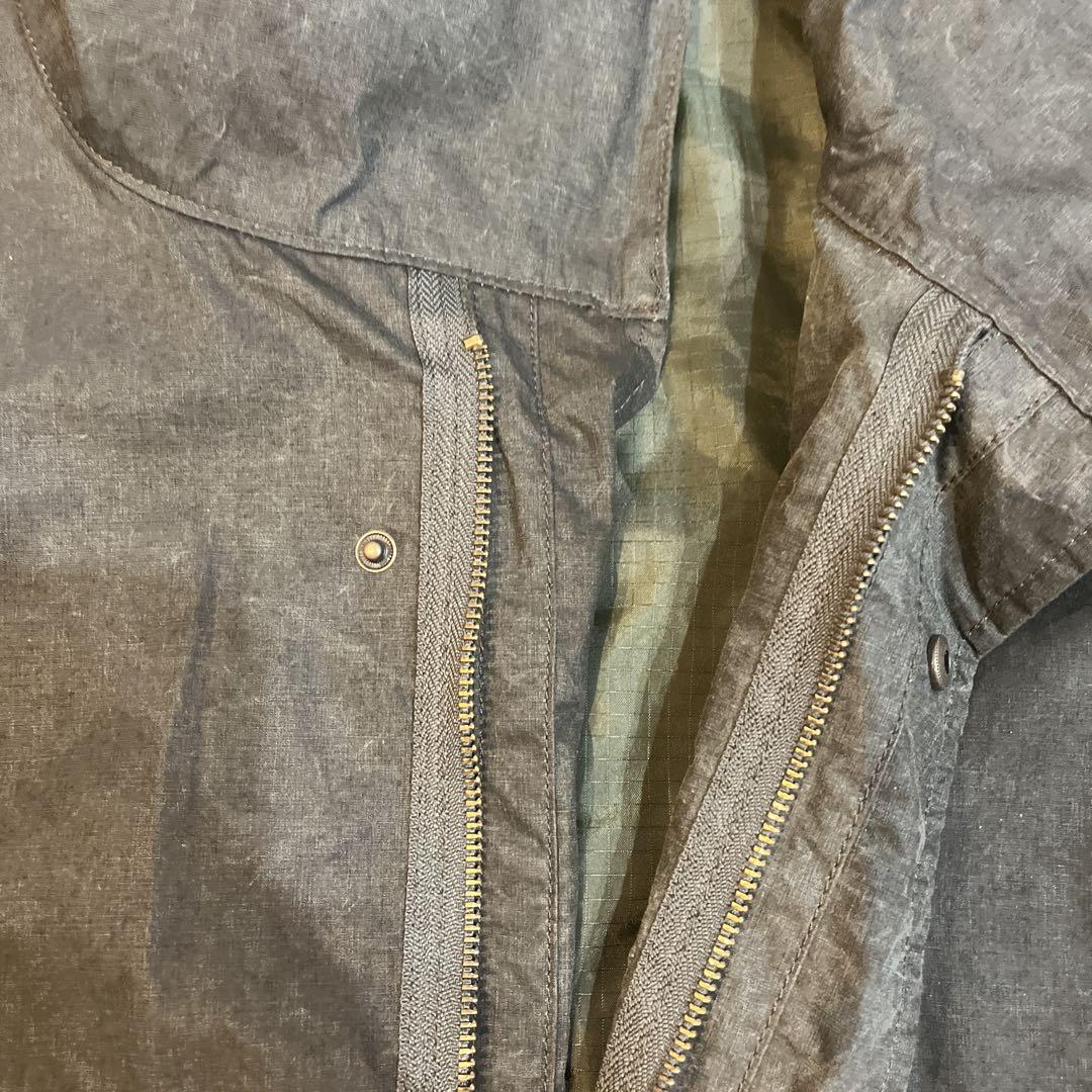 ZARA グラデーションテクニカルジャケット　ダークカーキ